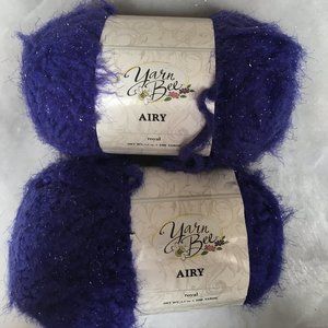 Yarn Bee Airy yarn in Royal purple